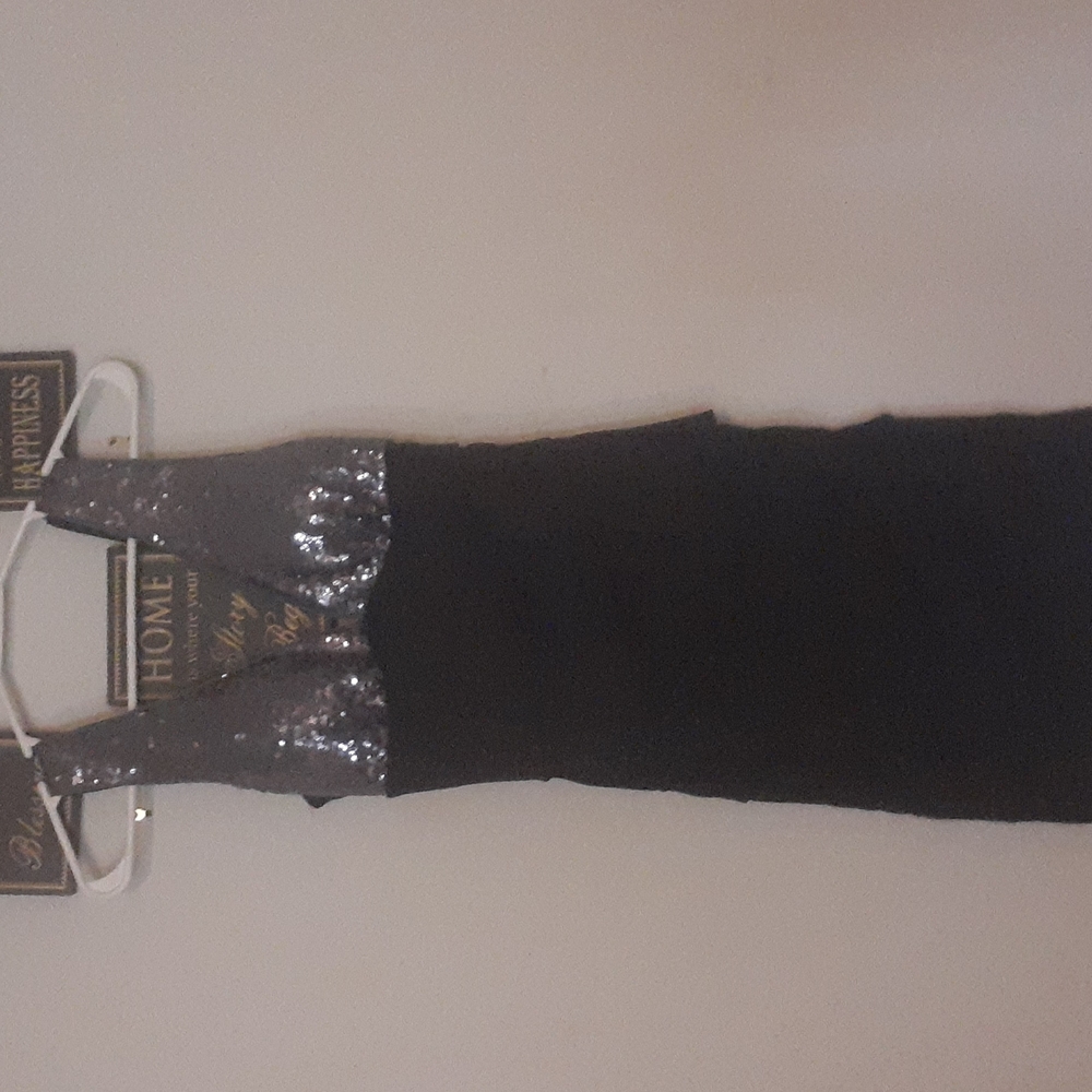 Black shimmering dress